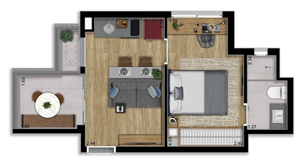 Apartamento, 1 quarto, 32 m² - Foto 25