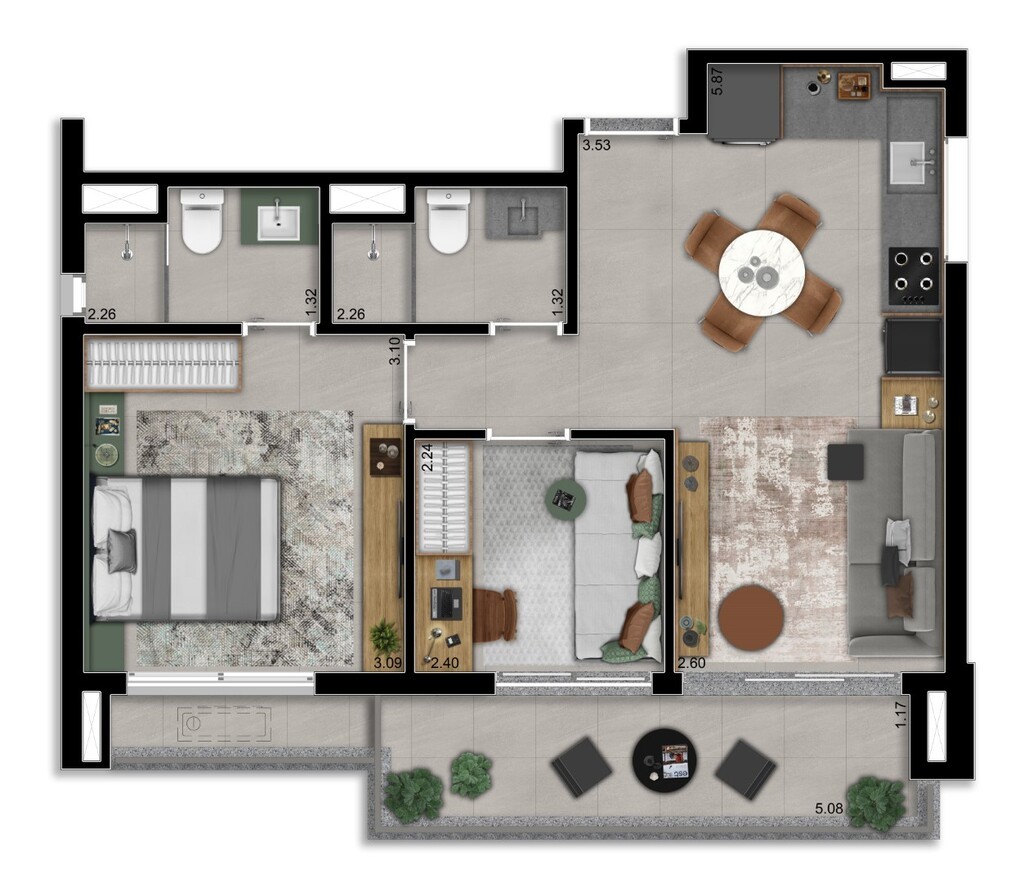 Apartamento, 1 quarto, 27 m² - Foto 26