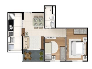 Apartamento, 2 quartos, 60 m² - Foto 2