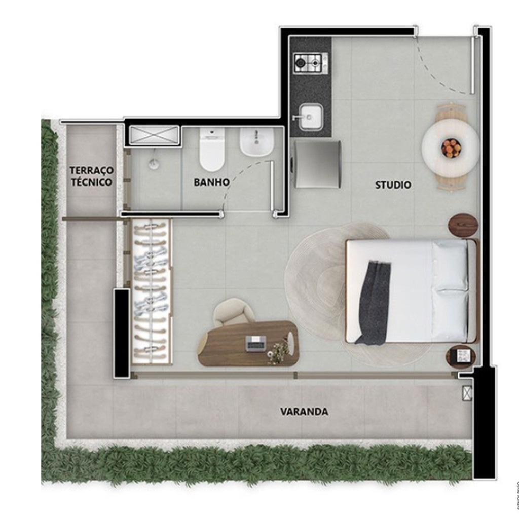 Apartamento, 1 quarto, 42 m² - Foto 15