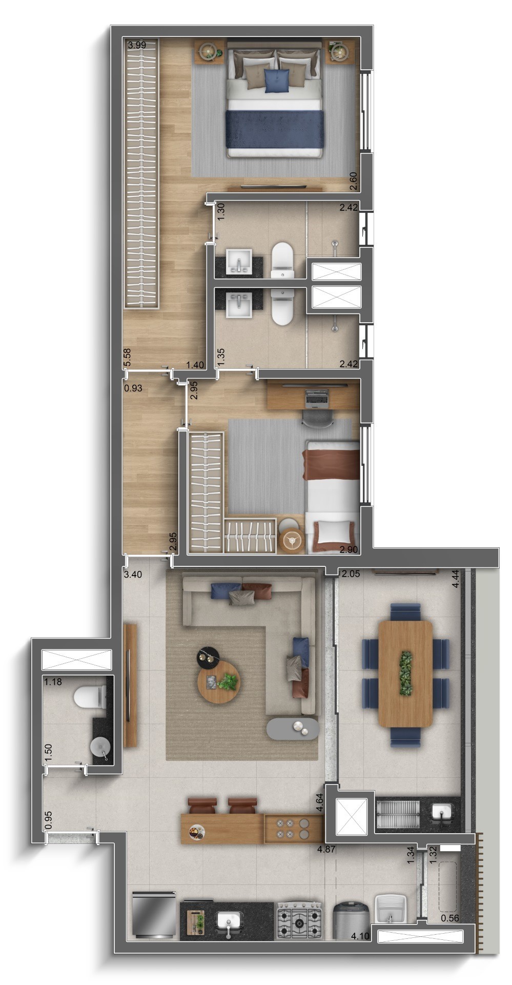 Apartamento, 3 quartos, 122 m² - Foto 28