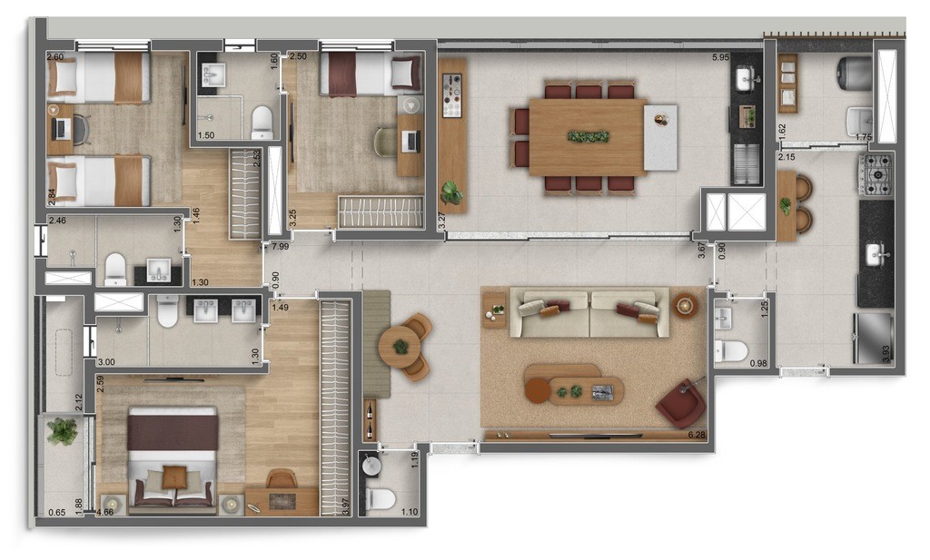 Apartamento, 3 quartos, 122 m² - Foto 35