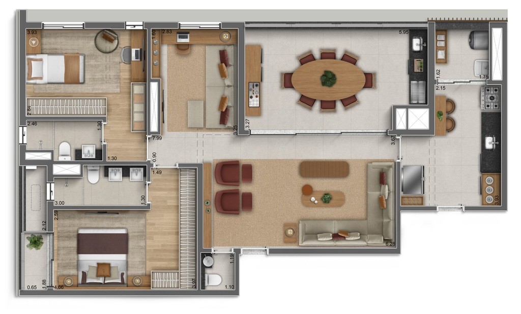 Apartamento, 3 quartos, 122 m² - Foto 36