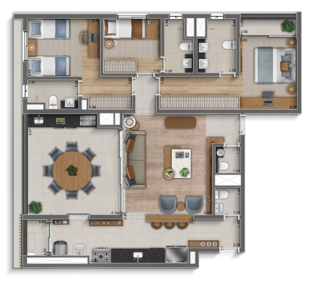 Apartamento, 3 quartos, 122 m² - Foto 37