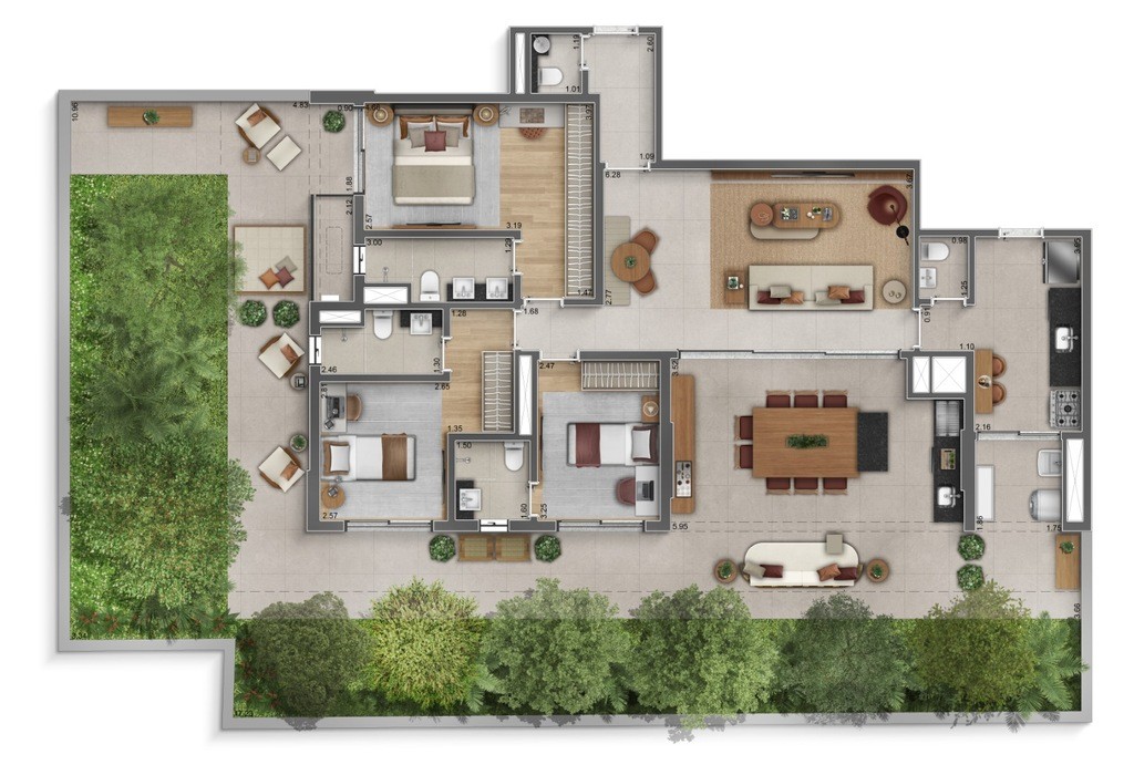 Apartamento, 3 quartos, 122 m² - Foto 42