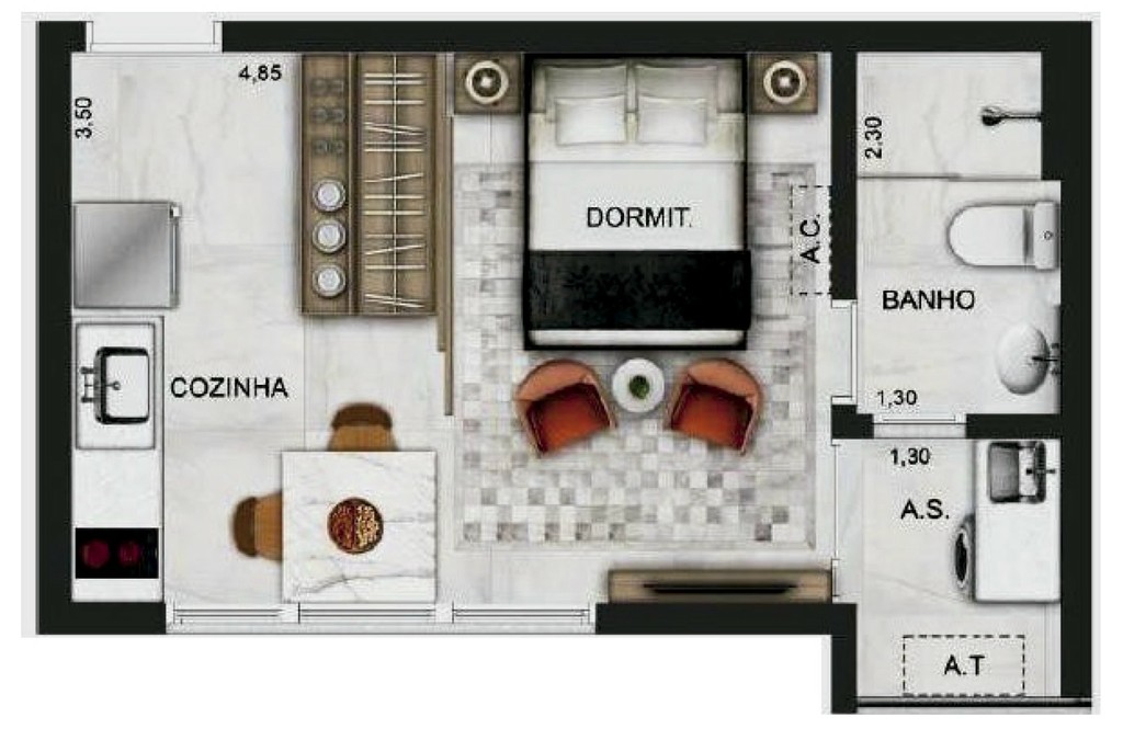Apartamento, 2 quartos, 52 m² - Foto 12