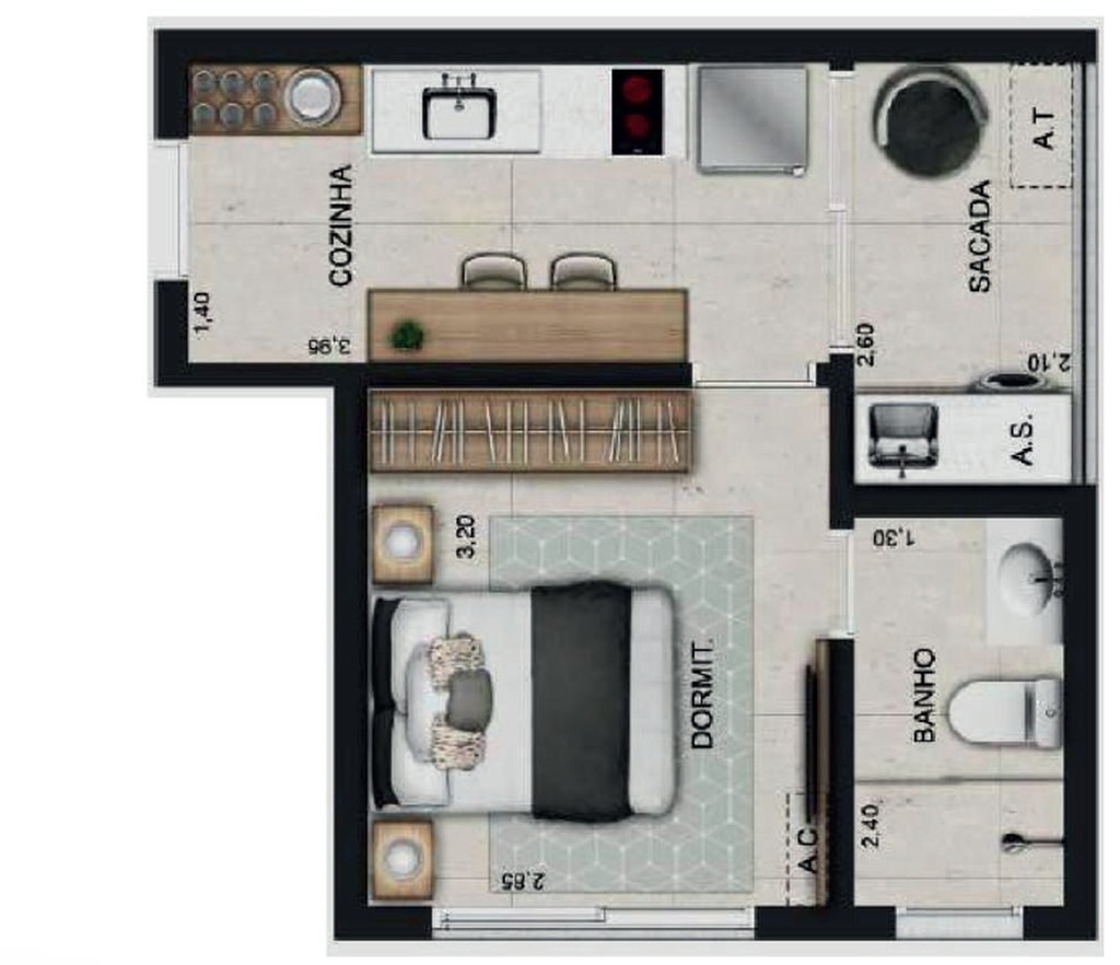 Apartamento, 2 quartos, 52 m² - Foto 13