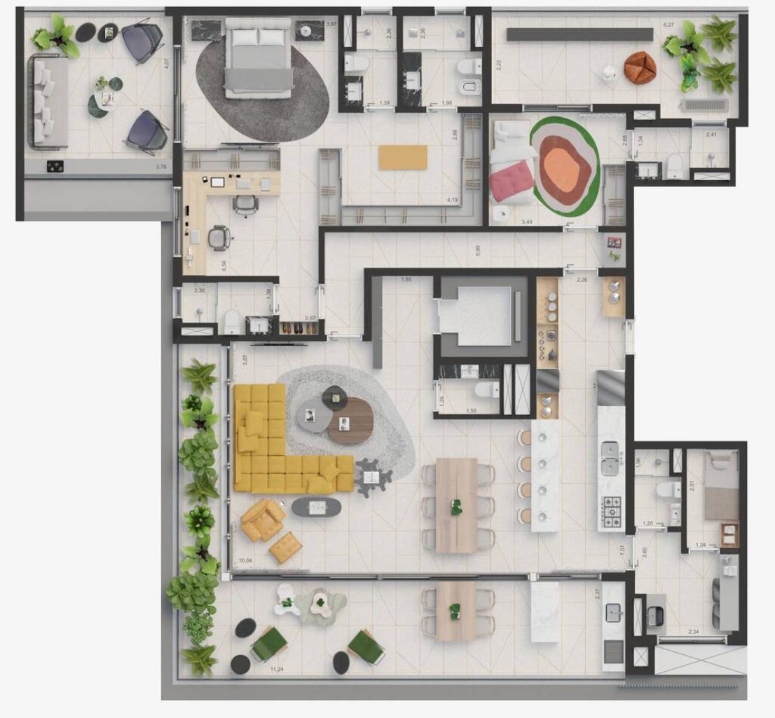 Apartamento, 3 quartos, 210 m² - Foto 17