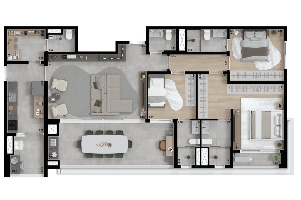 Apartamento, 3 quartos, 130 m² - Foto 20