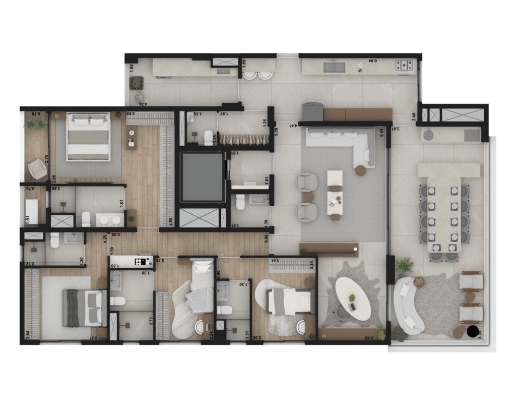 Apartamento, 4 quartos, 178 m² - Foto 24