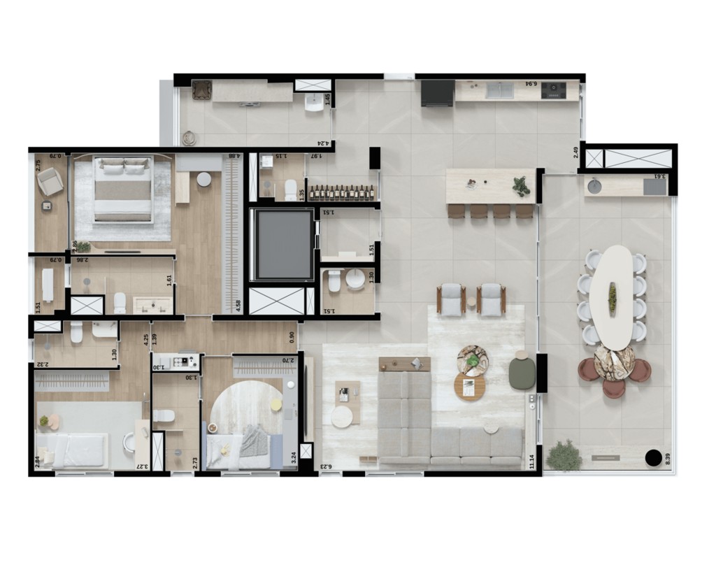 Apartamento, 4 quartos, 192 m² - Foto 25