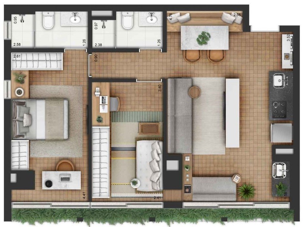 Apartamento, 2 quartos, 63 m² - Foto 33