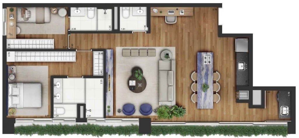 Apartamento, 3 quartos, 208 m² - Foto 34