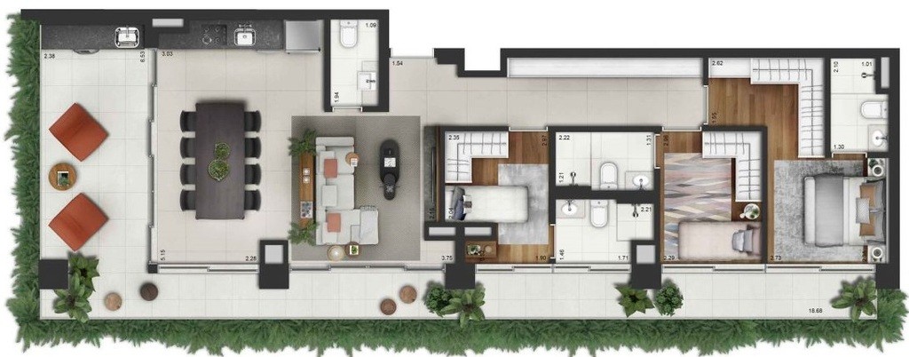 Apartamento, 3 quartos, 208 m² - Foto 36