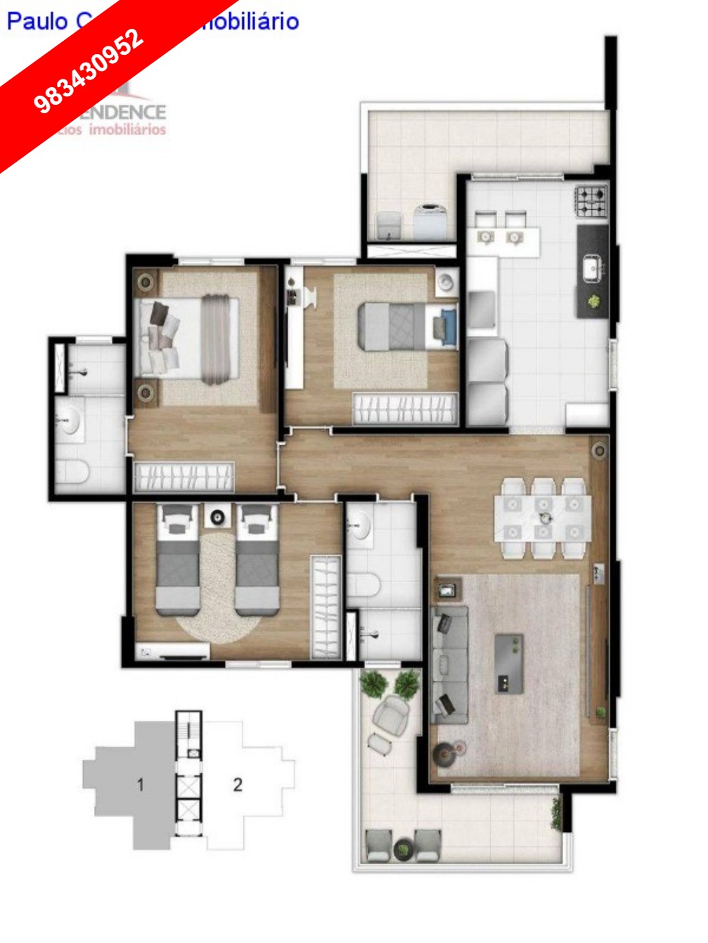 Apartamento, 2 quartos, 96 m² - Foto 5