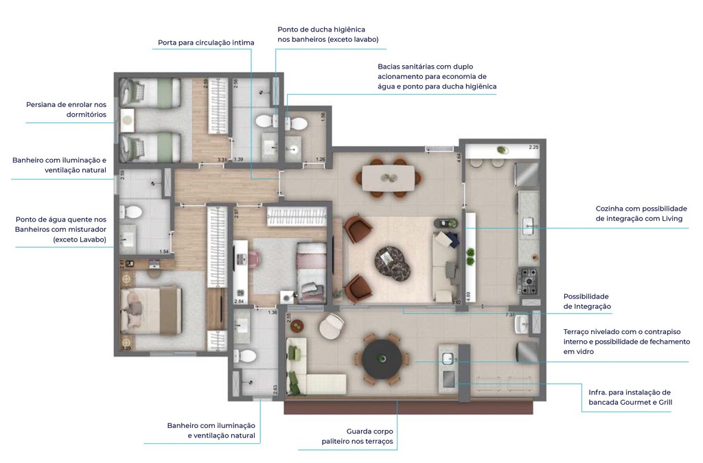 Apartamento, 3 quartos, 159 m² - Foto 32