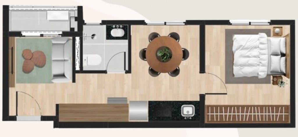 Apartamento, 1 quarto, 51 m² - Foto 35