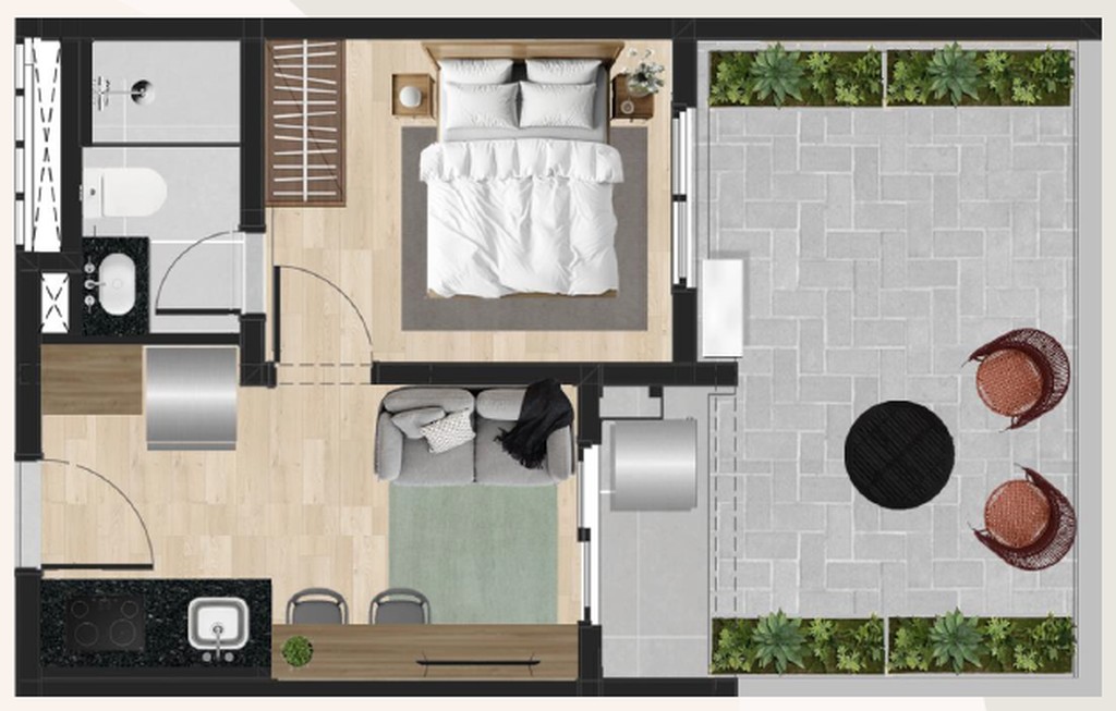 Apartamento, 1 quarto, 47 m² - Foto 36