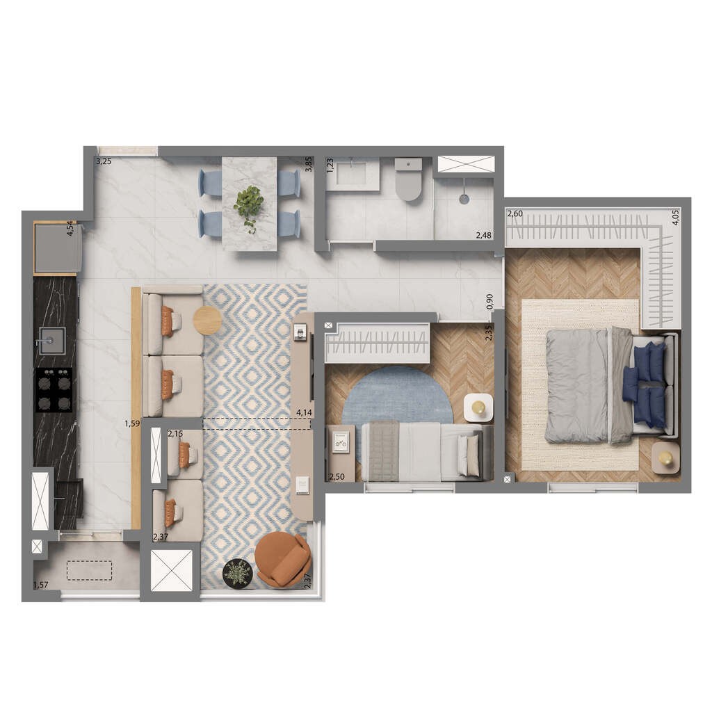 Apartamento, 2 quartos, 53 m² - Foto 30