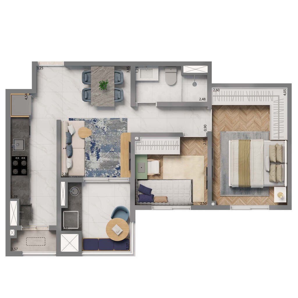 Apartamento, 2 quartos, 53 m² - Foto 31