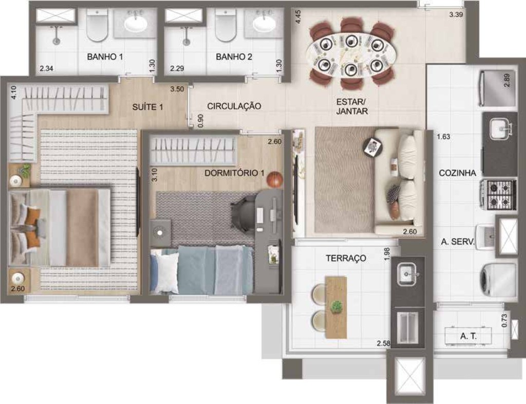 Apartamento, 2 quartos, 63 m² - Foto 37