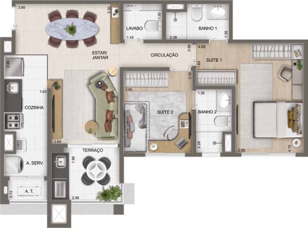Apartamento, 2 quartos, 63 m² - Foto 38