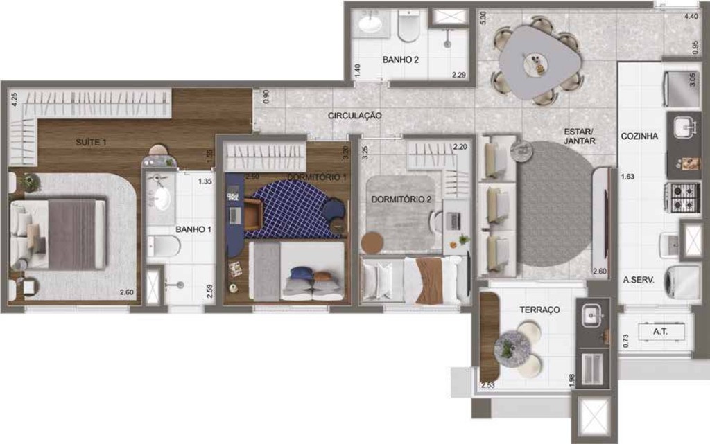 Apartamento, 2 quartos, 63 m² - Foto 39