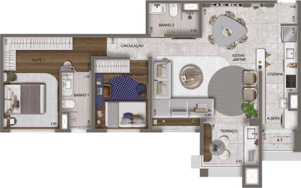 Apartamento, 2 quartos, 63 m² - Foto 40