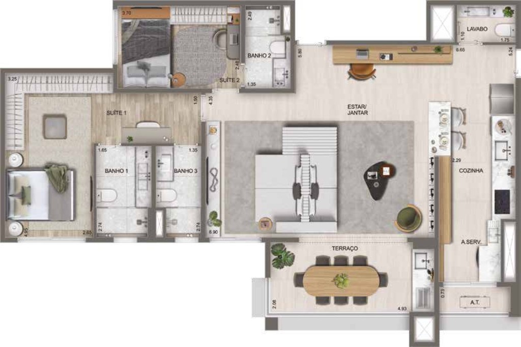 Apartamento, 2 quartos, 63 m² - Foto 44