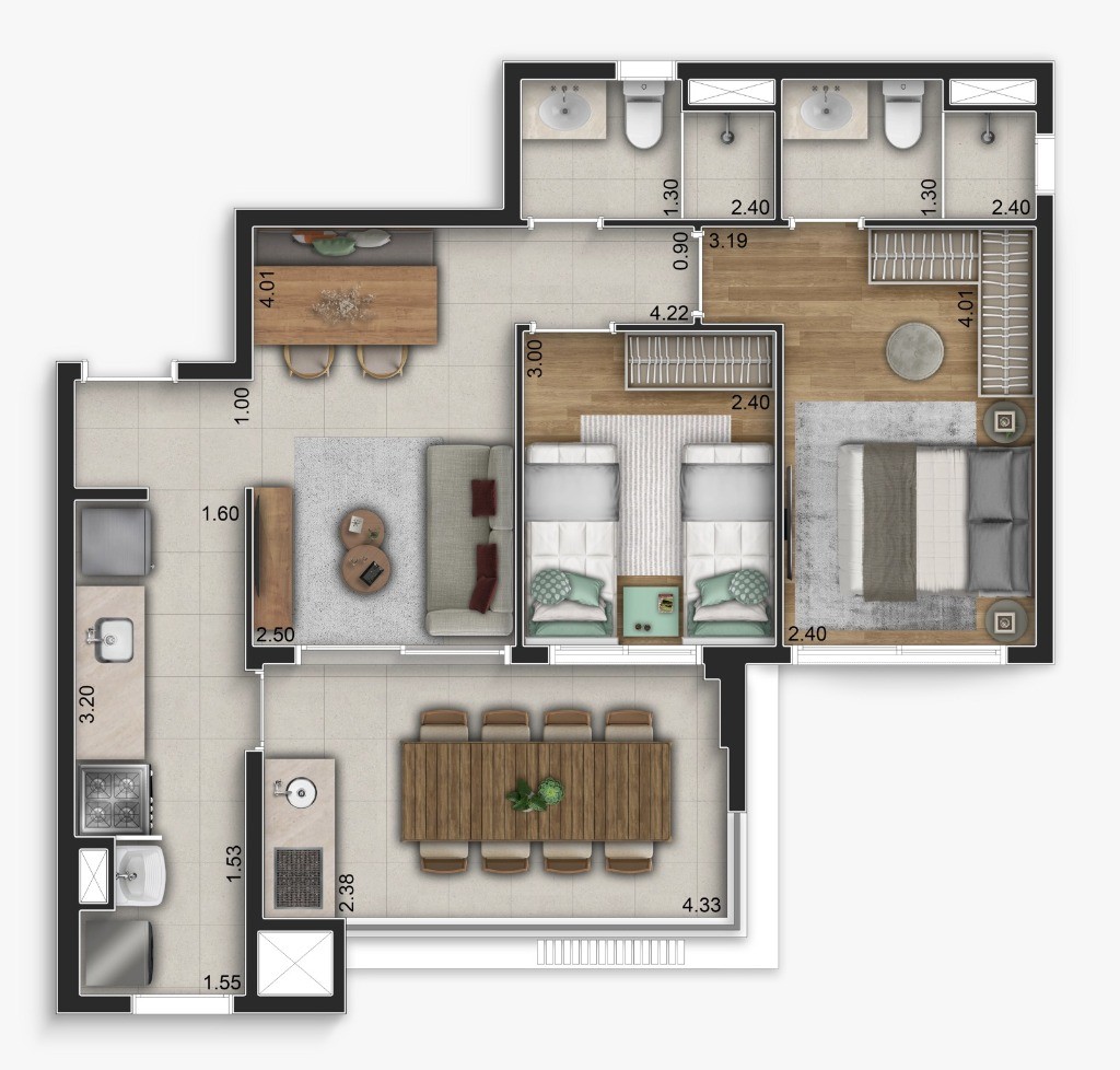 Apartamento, 3 quartos, 88 m² - Foto 12