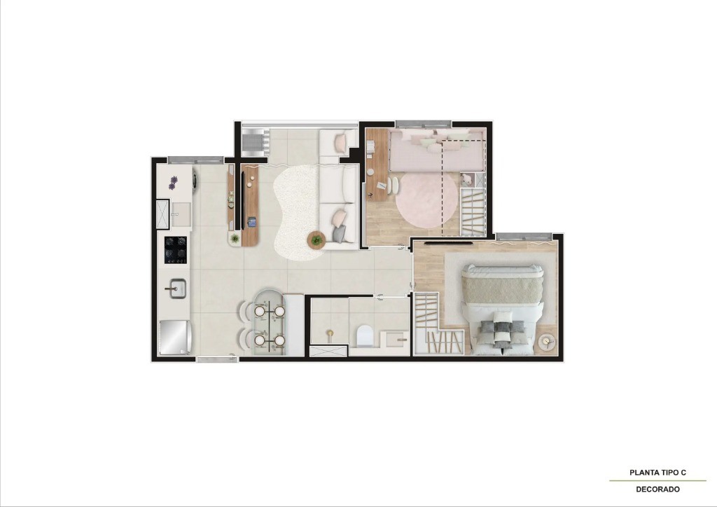 Apartamento, 2 quartos, 38 m² - Foto 21