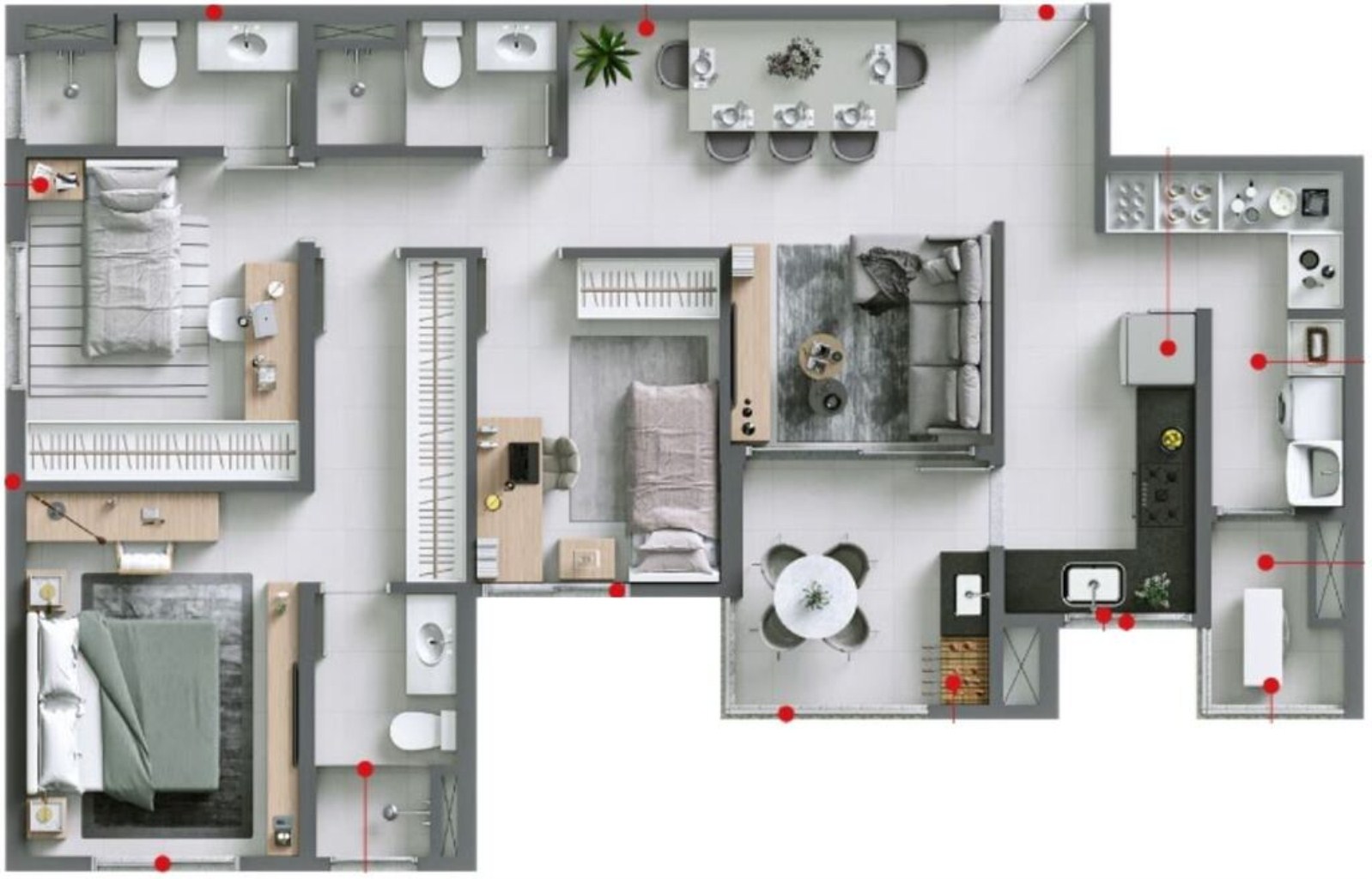 Apartamento, 3 quartos, 96 m² - Foto 23