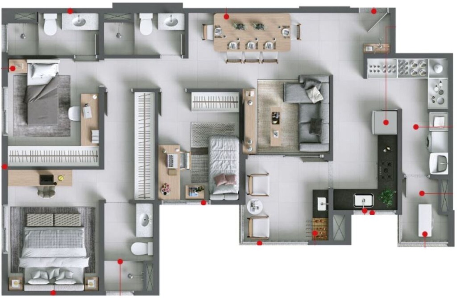 Apartamento, 3 quartos, 96 m² - Foto 24