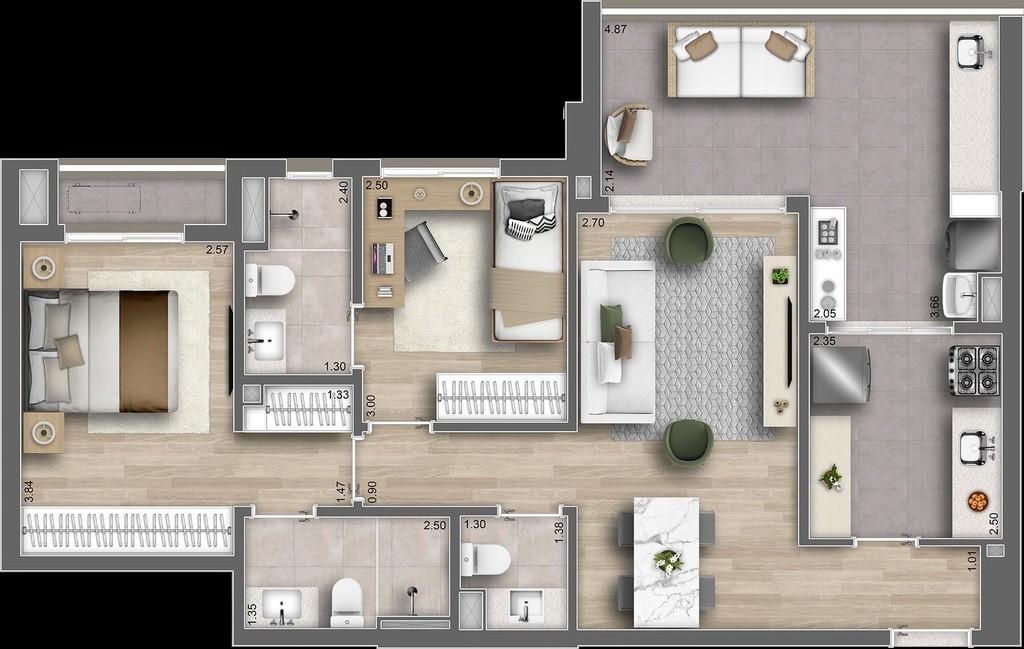 Apartamento, 3 quartos, 120 m² - Foto 24