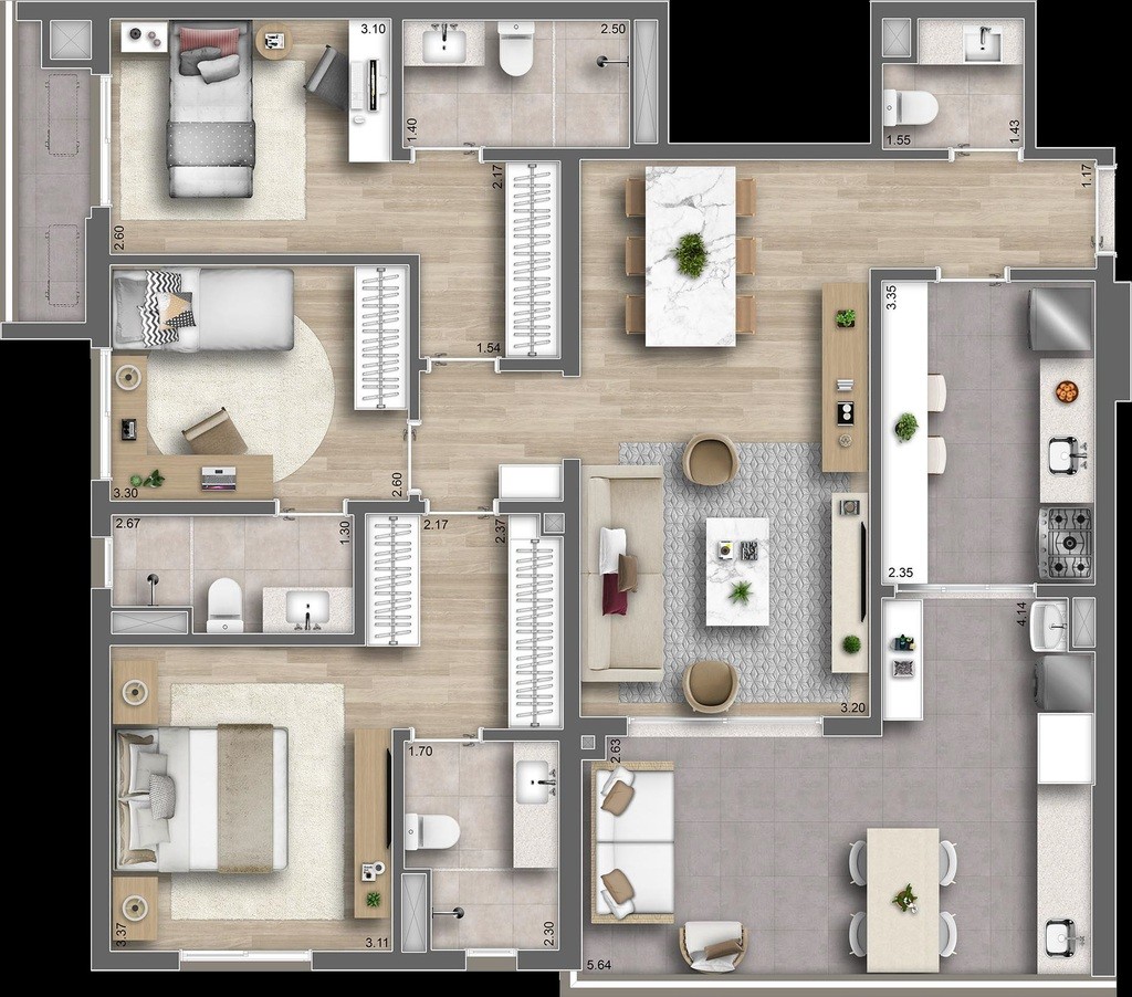 Apartamento, 3 quartos, 120 m² - Foto 26