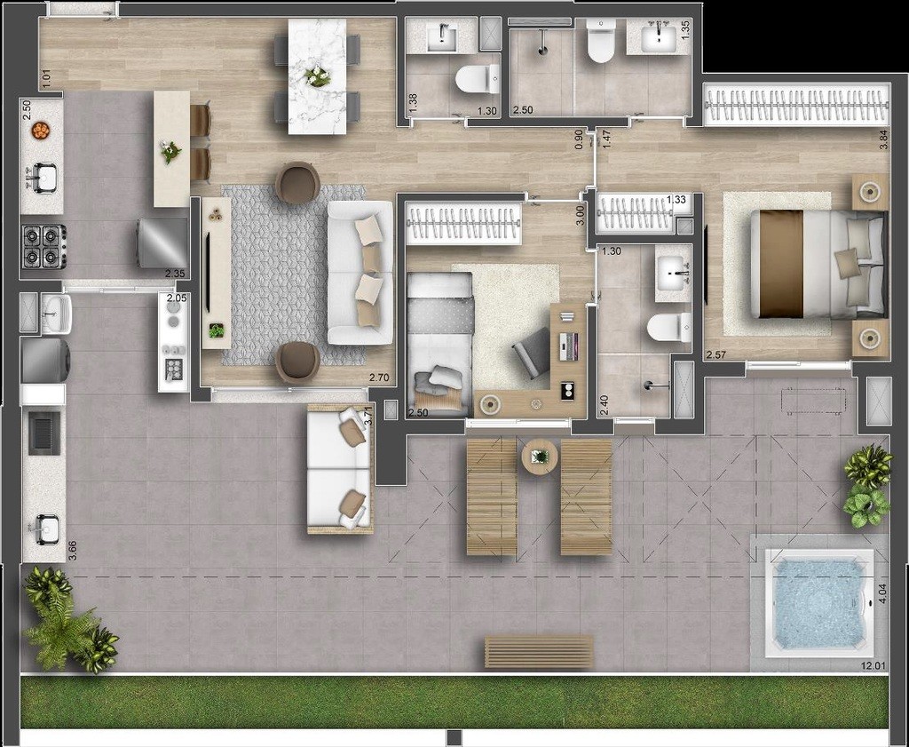 Apartamento, 3 quartos, 120 m² - Foto 28