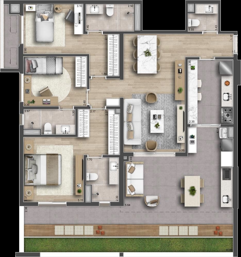 Apartamento, 3 quartos, 120 m² - Foto 29