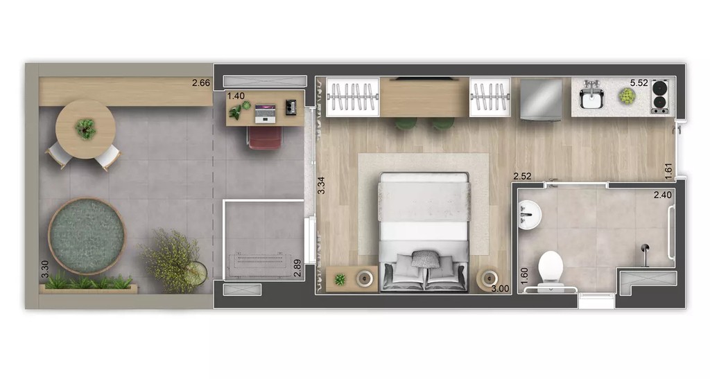 Apartamento, 1 quarto, 26 m² - Foto 14
