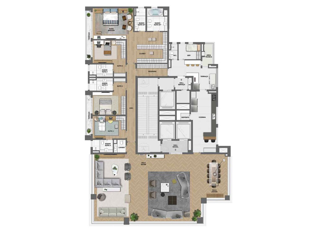 Cobertura, 4 quartos, 688 m² - Foto 15