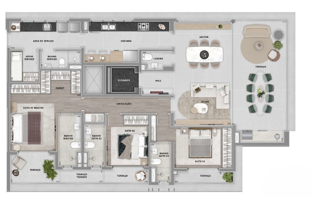 Apartamento, 3 quartos, 174 m² - Foto 38