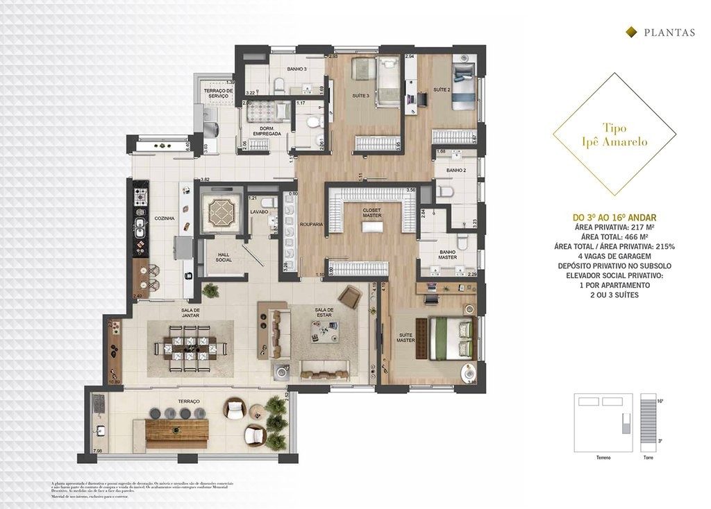 Apartamento, 3 quartos, 217 m² - Foto 44