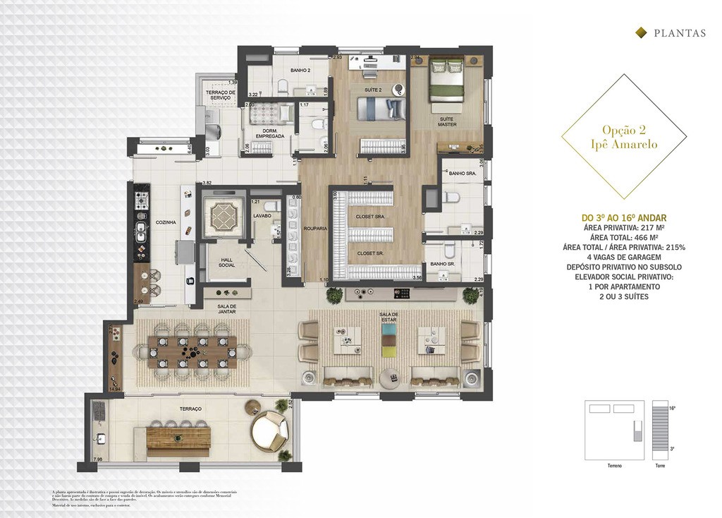 Apartamento, 3 quartos, 217 m² - Foto 46