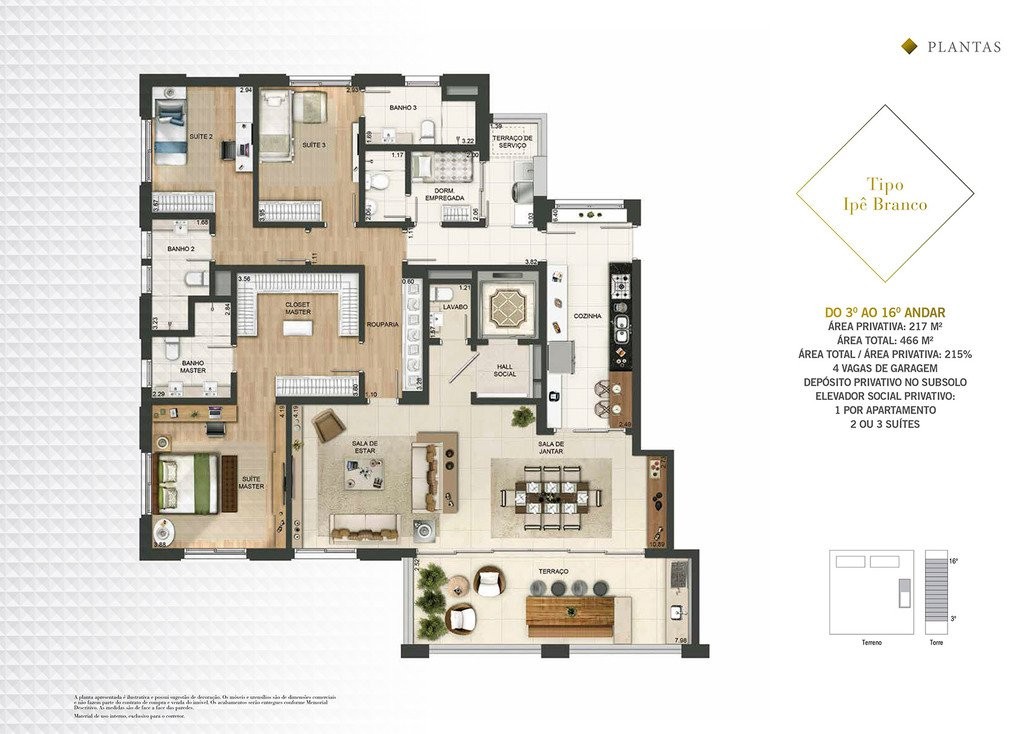 Apartamento, 3 quartos, 217 m² - Foto 47