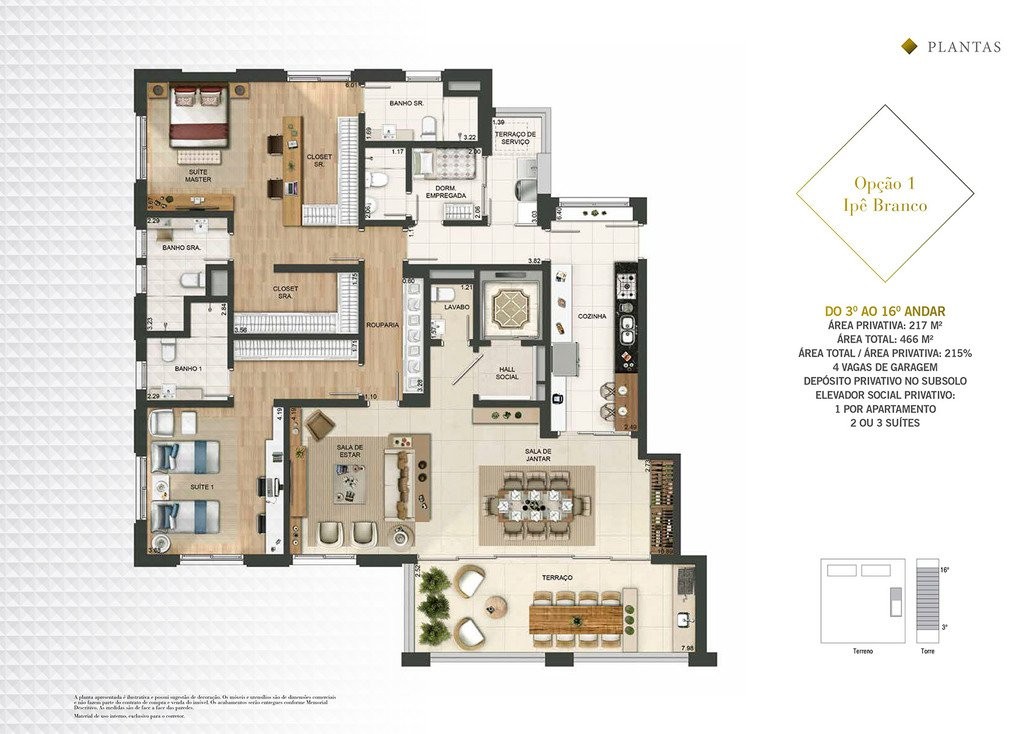 Apartamento, 3 quartos, 217 m² - Foto 48