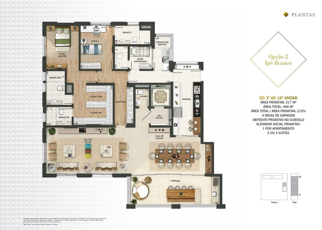 Apartamento, 3 quartos, 217 m² - Foto 49