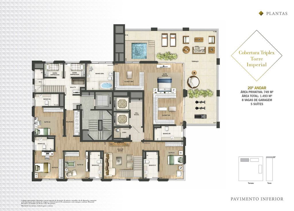 Apartamento, 3 quartos, 217 m² - Foto 63