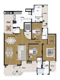 Apartamento, 3 quartos, 197 m² - Foto 2