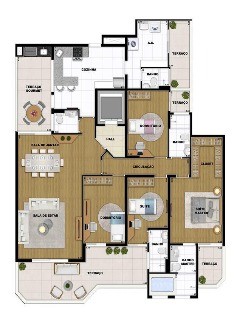 Apartamento, 3 quartos, 197 m² - Foto 3