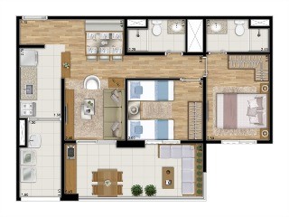 Apartamento, 2 quartos, 68 m² - Foto 6