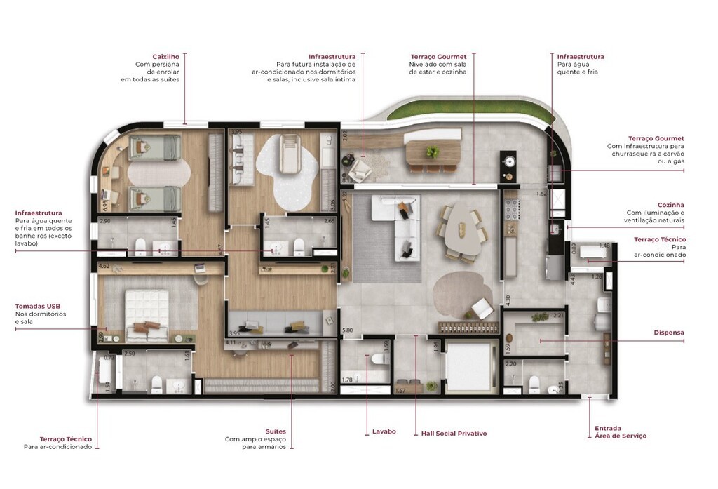 Apartamento, 3 quartos, 246 m² - Foto 16